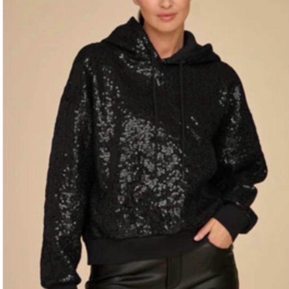 NWT The Noli Shop Lux Sequin Hoodie